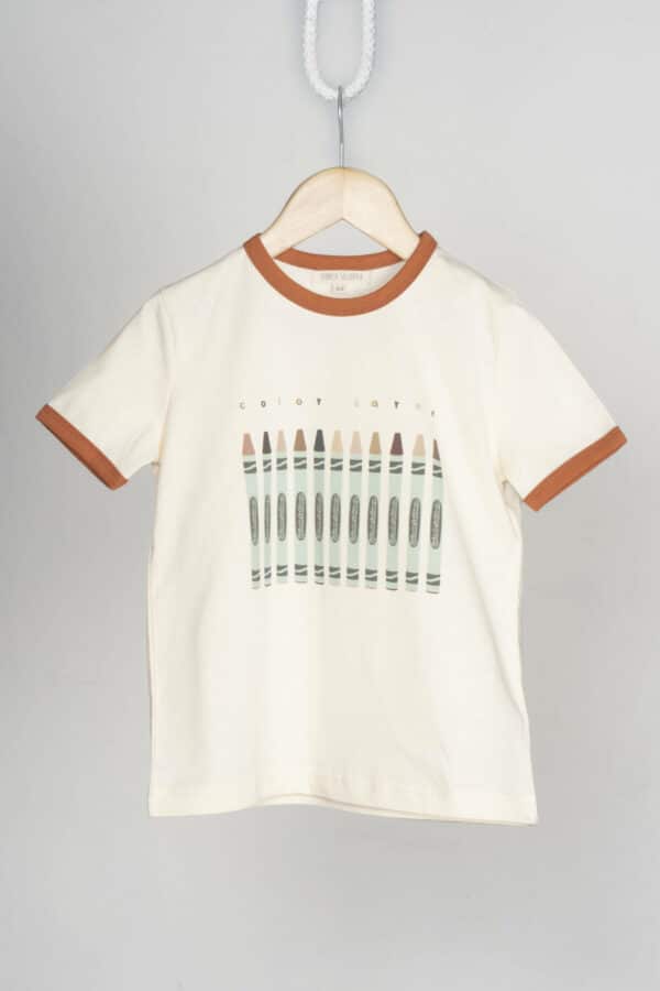 Camiseta infantil color carne - Imagen 4